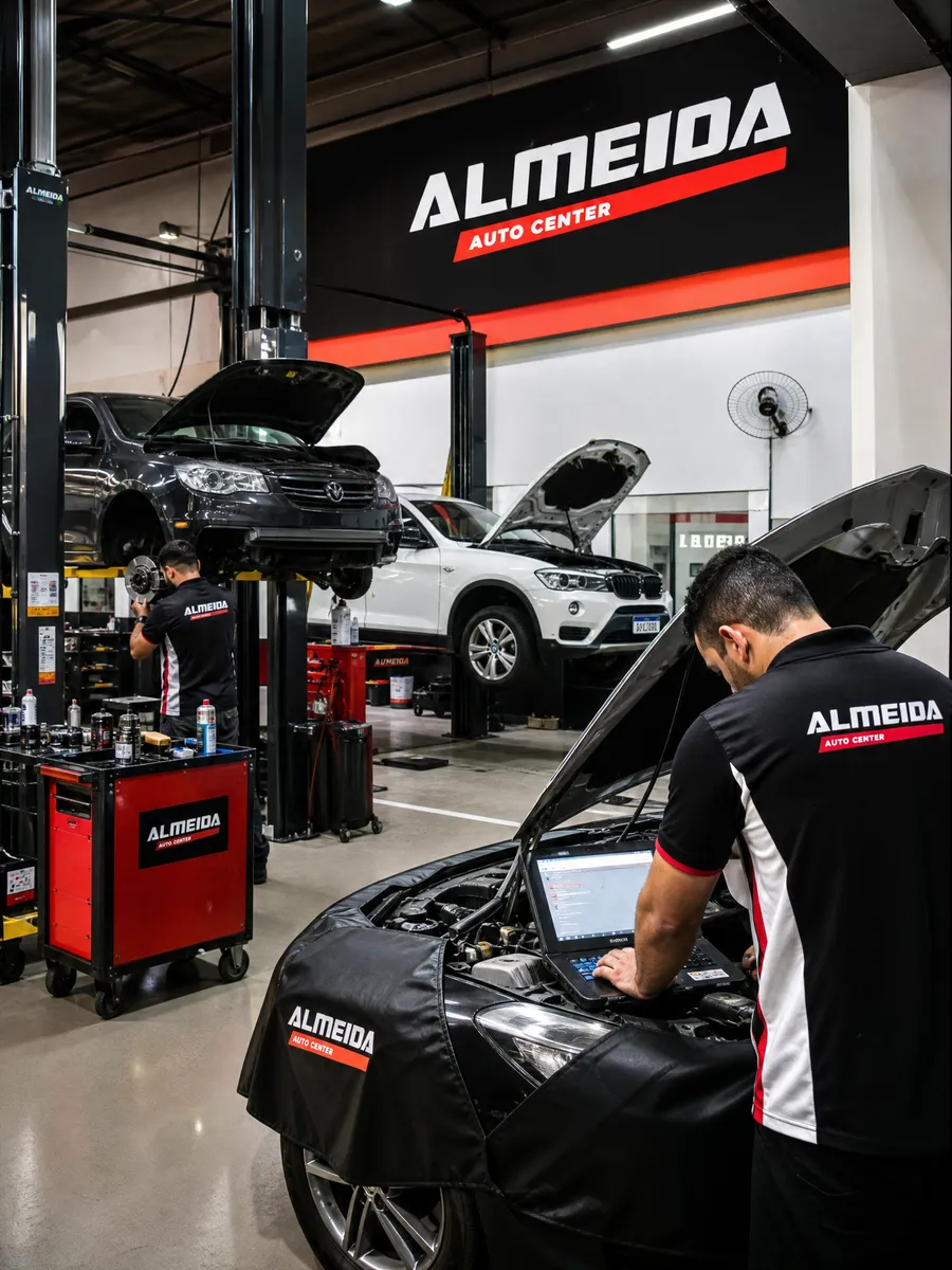 Serviço e estrutura do Almeida Auto Center